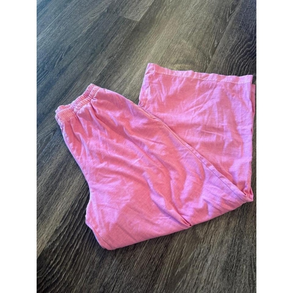 GAP Pink Wide Leg Lounge Pants Elastic Waist Casual Comfy Trousers